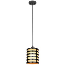 Westinghouse 6000400 Casual Adjustable Mini Pendant with Oil Rubbed Bronze and Amber Glass Shade